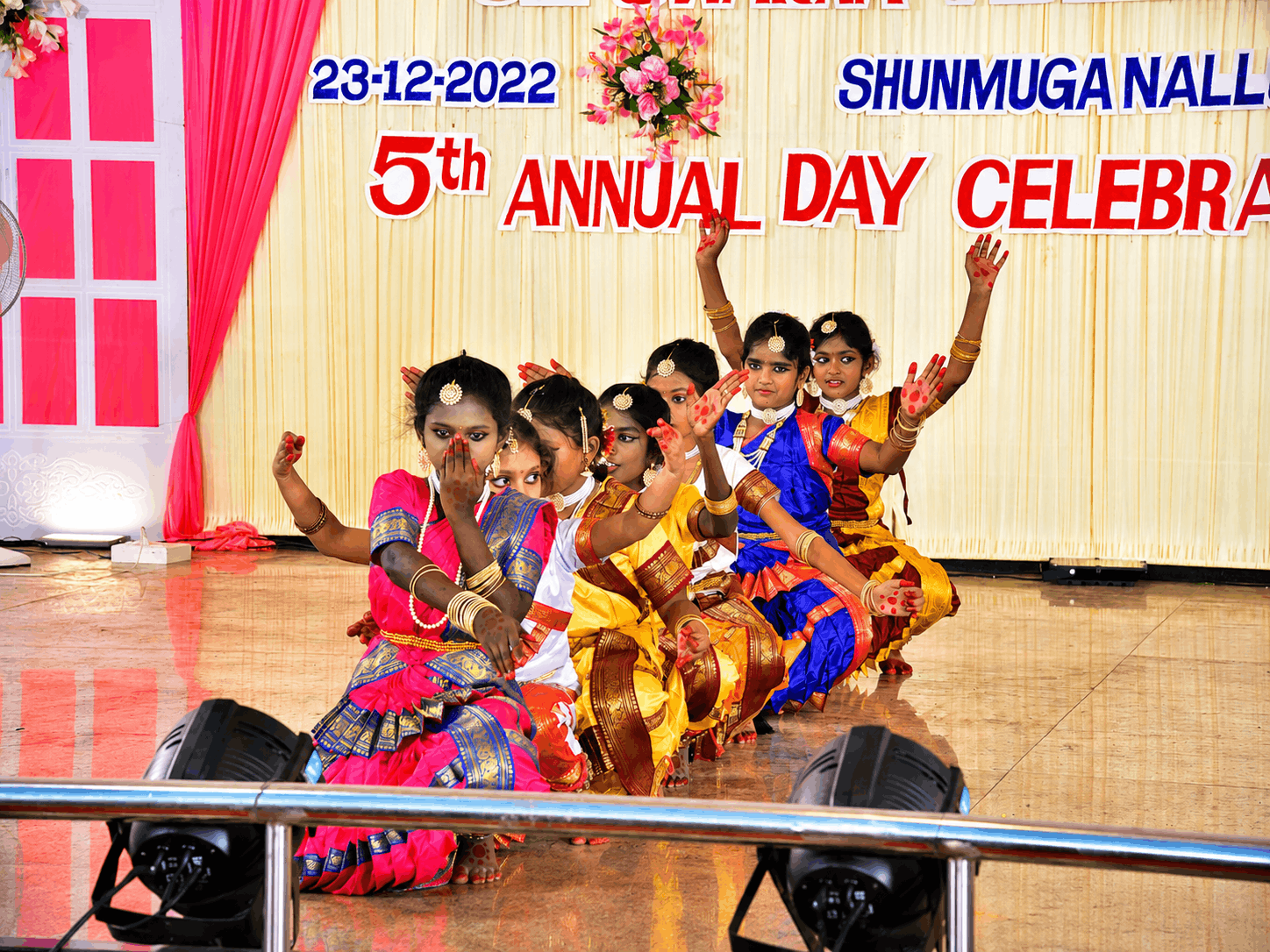 Students performing dance